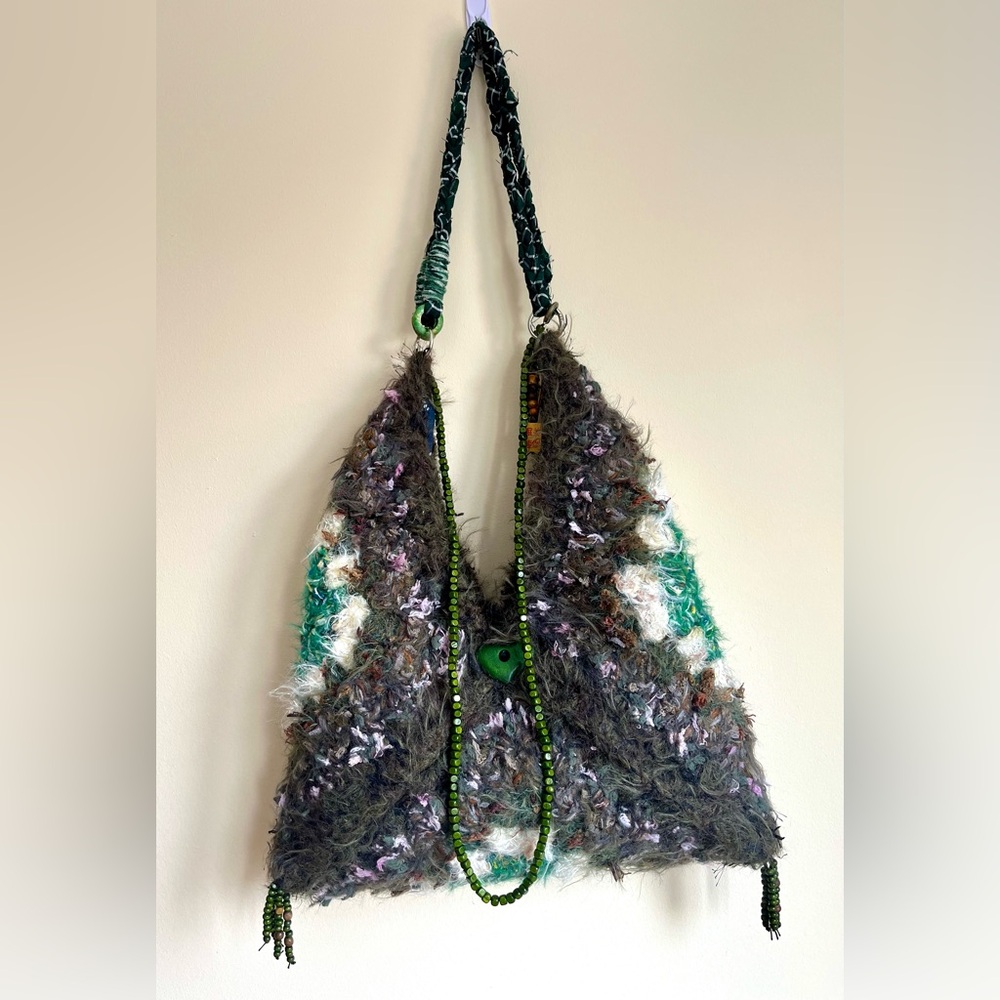 Handcrafted Multicolor Boho Bag - Picture 4 of 16